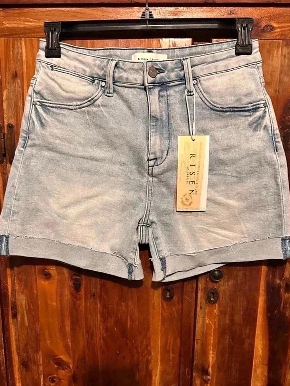 Risen Denim Jean Shorts in Blue NWT